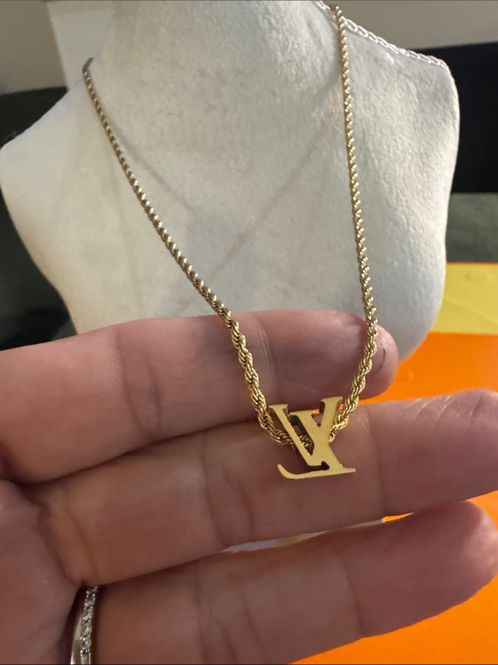 Monogram Rope uChain Necklace - Designer Inspired - Picture 4 of 6